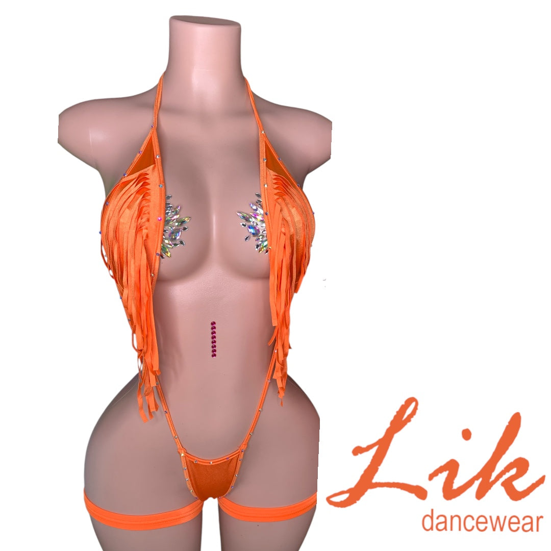 Fringe stripper TIP IN one piece Unikini