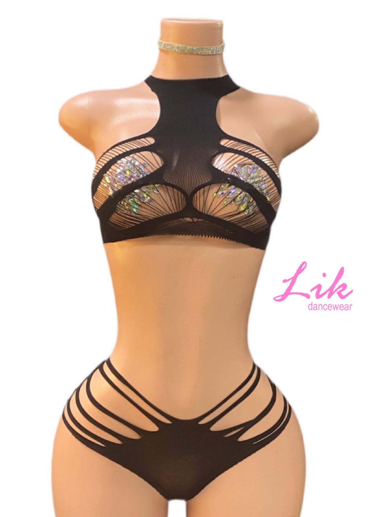 Onyxxx Two Piece Fishnet