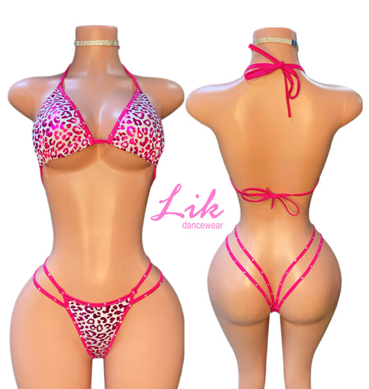 Holo Strappy Thong Bikini