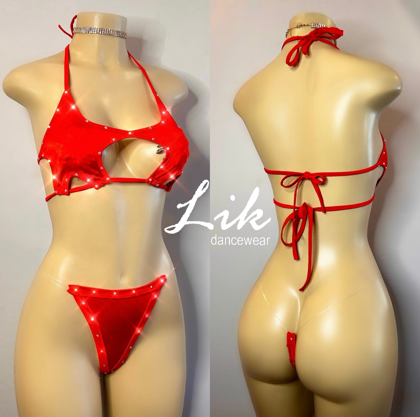 Star shower two piece bikini set