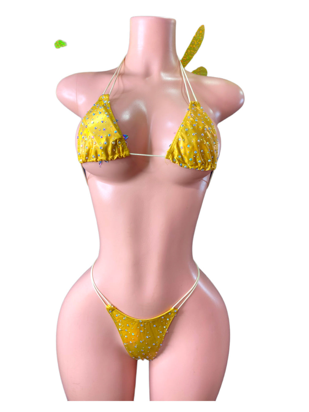 Shine adult dancer bungee string two piece
