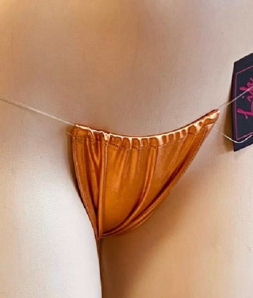 Metallic Holographic, Clear String INVISIBLE THONGS - Exotic Dancewear