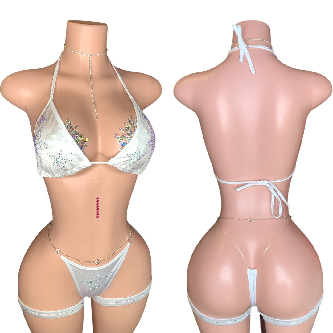 Star rhinestone bikini