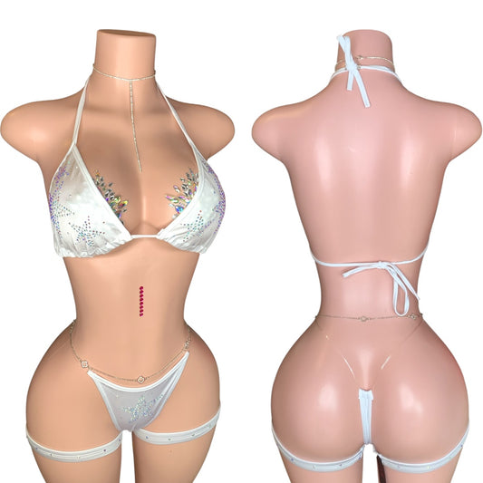 Star rhinestone bikini