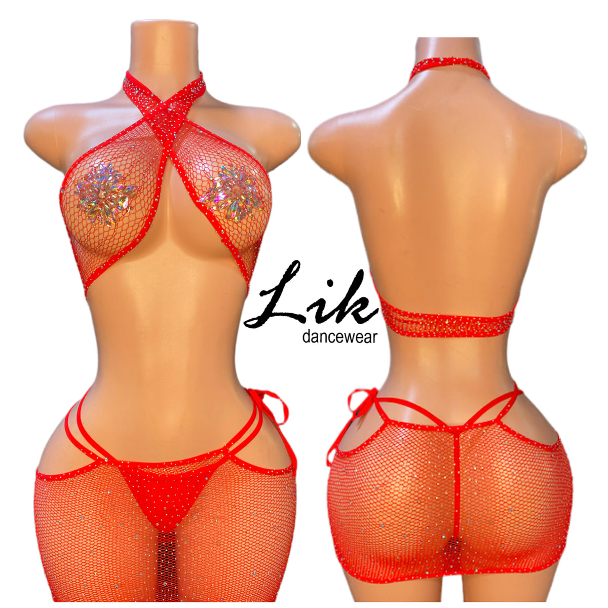 Wrap Around Stripper Two Piece