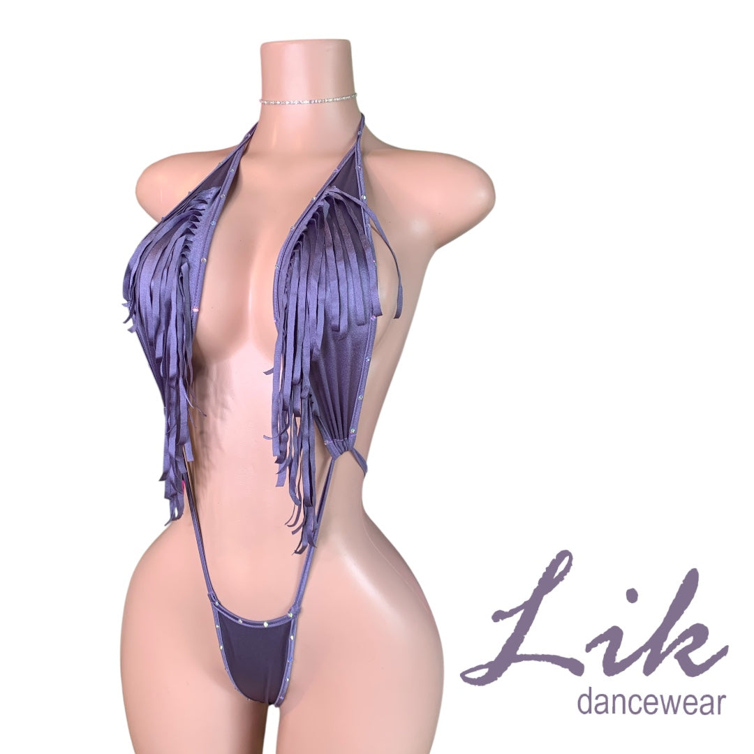 Fringe stripper TIP IN one piece Unikini