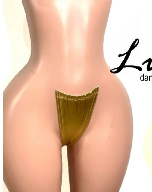 Metallic Holographic, Clear String INVISIBLE THONGS - Exotic Dancewear
