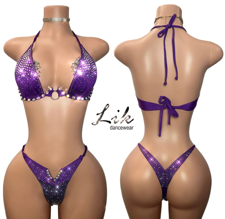 Two Piece Heart Print Short Set-Stripper Clothing