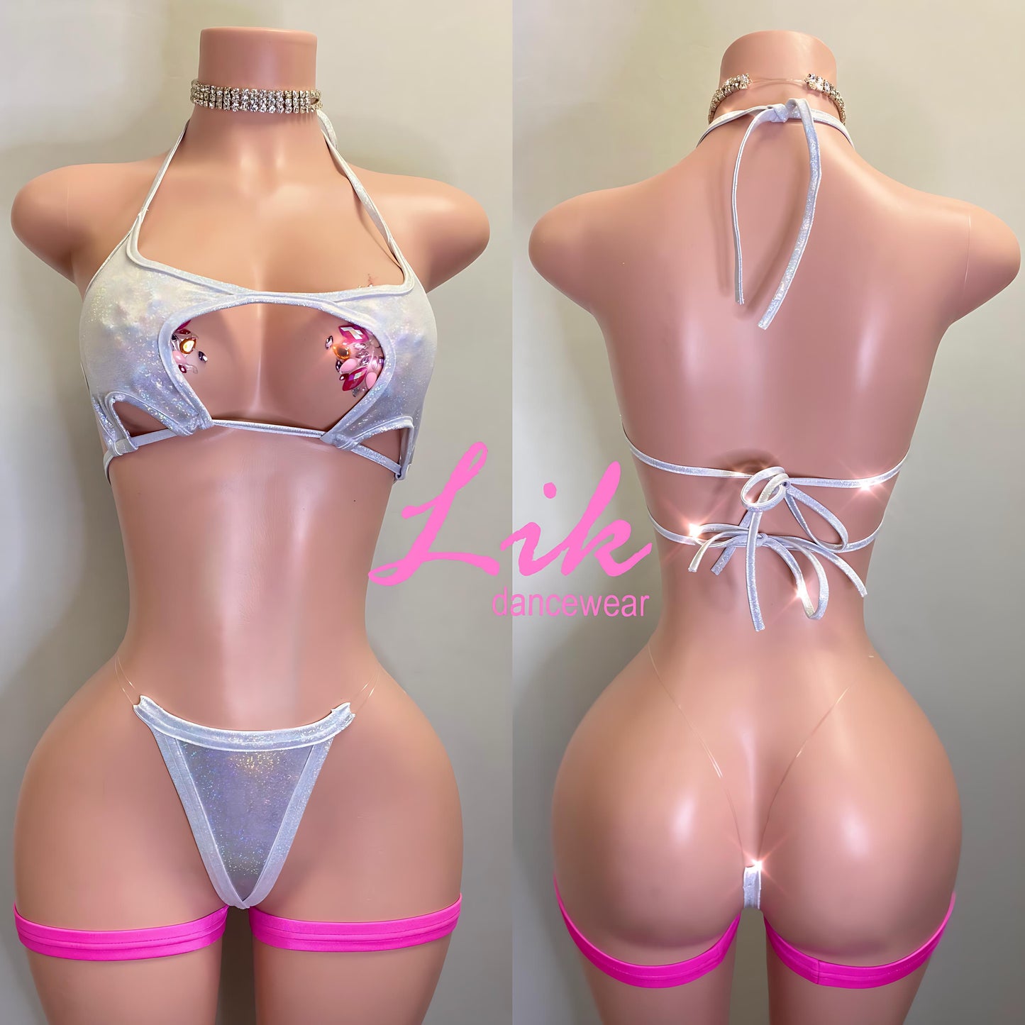 Star shower two piece bikini set