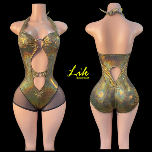 BURNER HALTER Bottle Girl Bodysuit