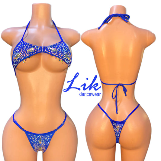 Exotic Dancewear DALIA with adjustable thong 2-piece