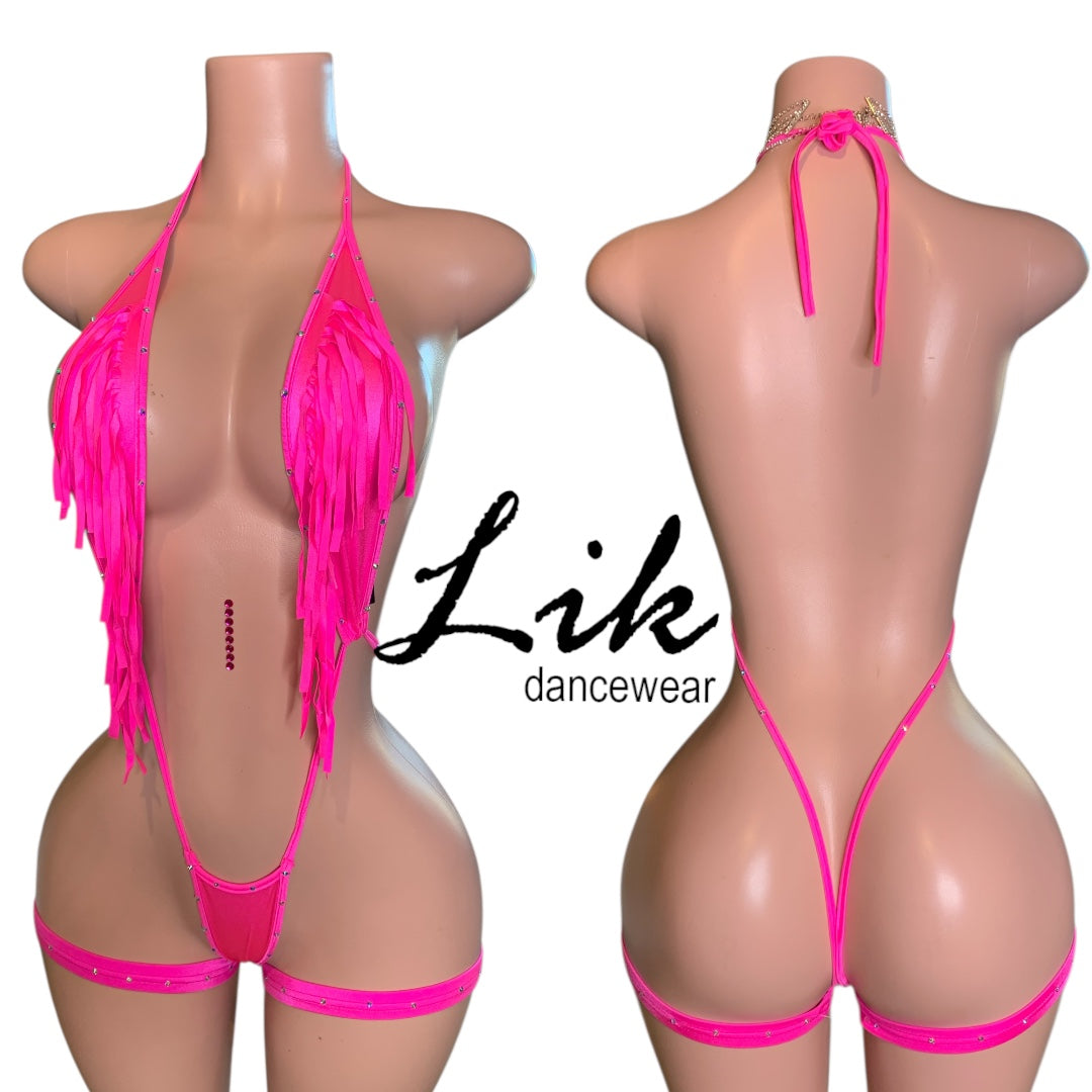 Fringe stripper TIP IN one piece Unikini