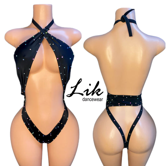 Journey wrap around thong one piece Exotic dance outfit