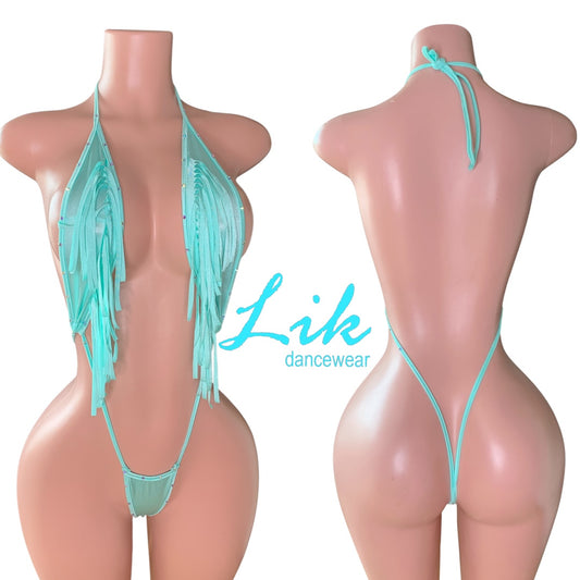Fringe stripper TIP IN one piece Unikini