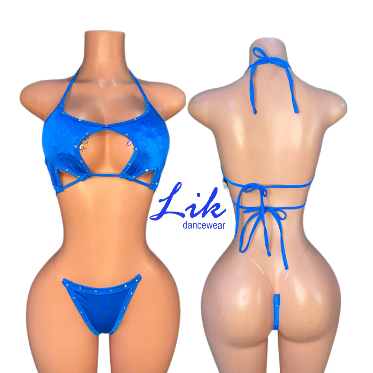 Star shower two piece bikini set