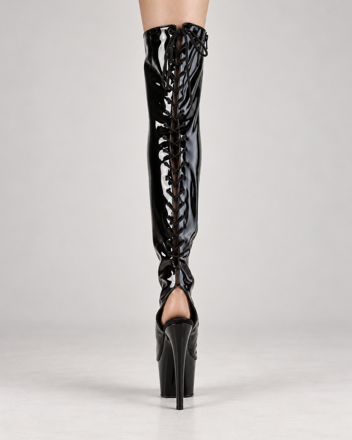 Adore-3017BM Thigh high shiny boots ADO-3017BM
