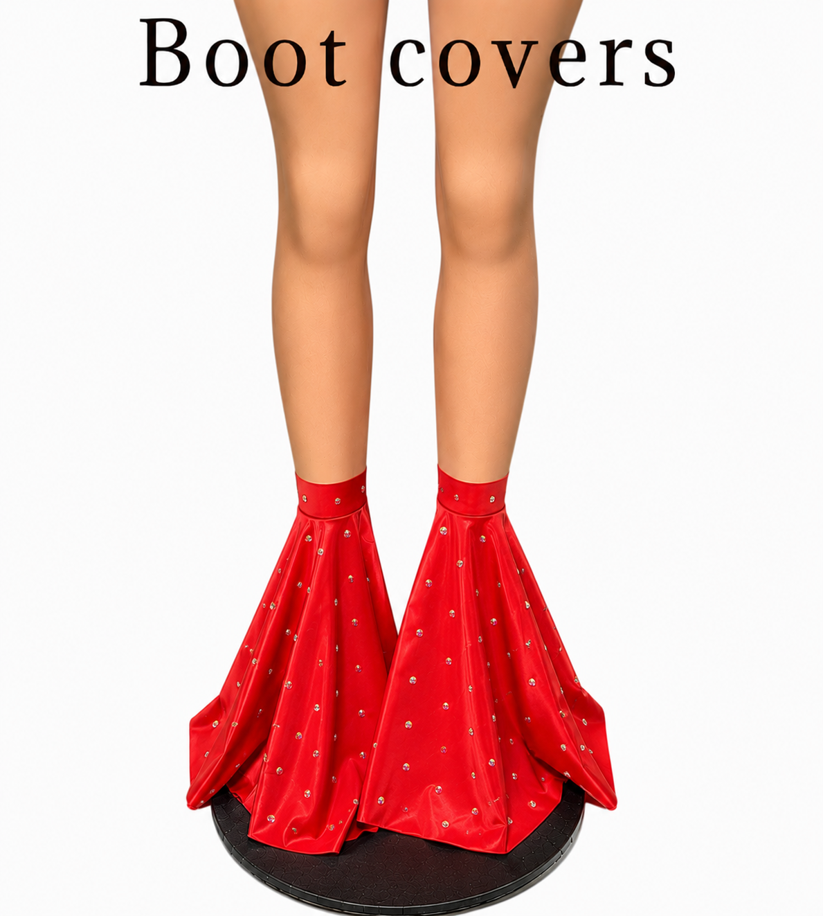 Rhinestone boot cover bells