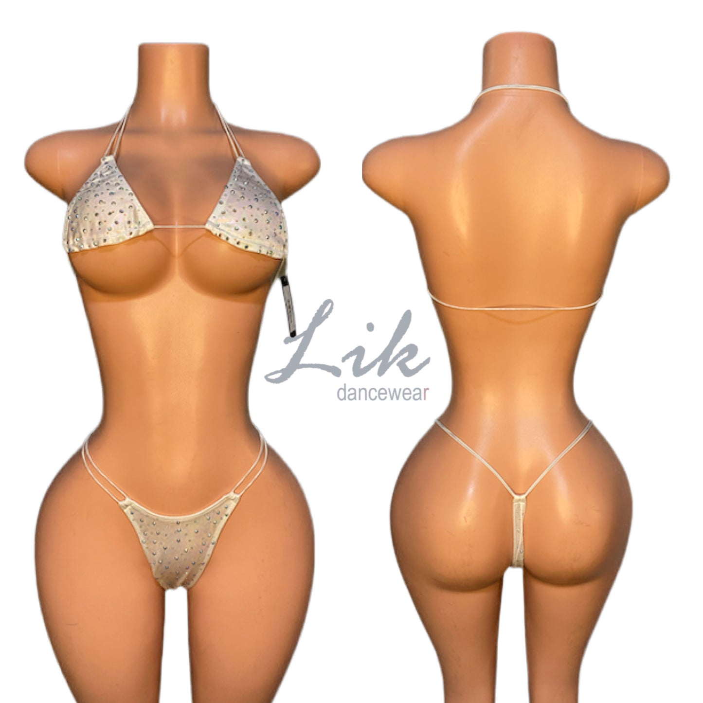 Shine adult dancer bungee string two piece