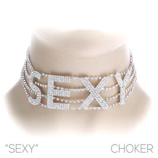SEXY Exotic Dance Rhinestone Choker