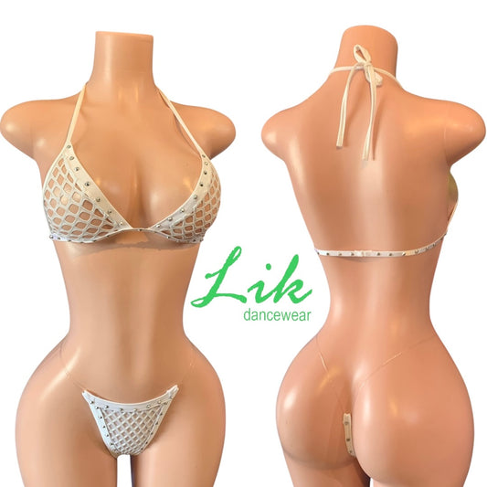 Exotic Dancewear LORI 2pc Cab Mesh Stud