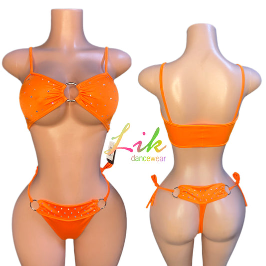 Suga Ring Two Piece Thong Bikini Set