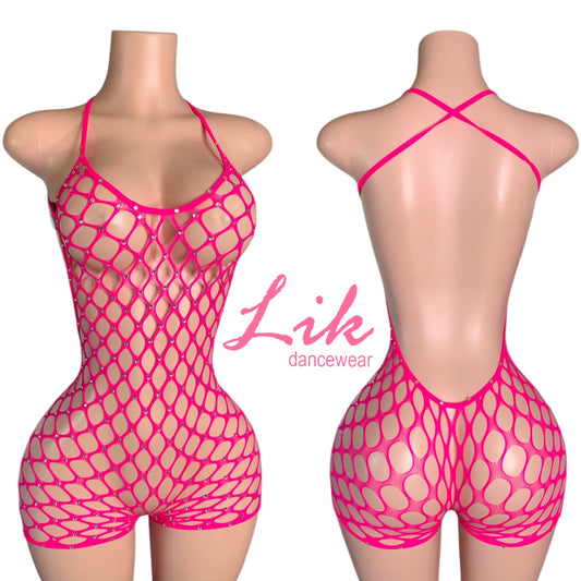 Crave fishnet romper