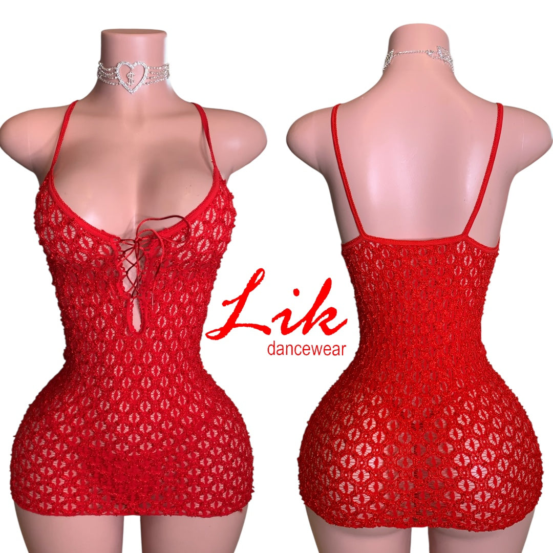 Lace mini dress clubwear Watch Me Shine