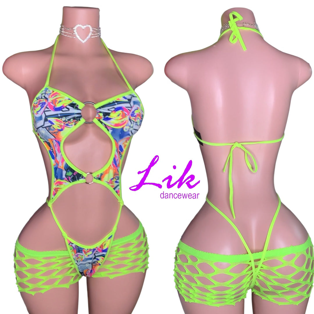 Cut out Exotic dancer One piece Sunbeam