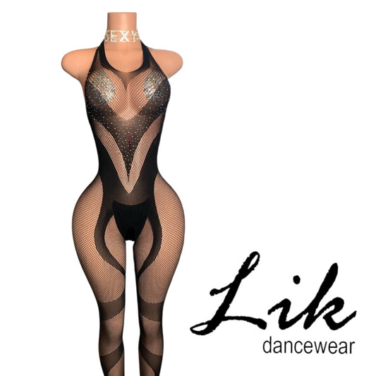 Sparkle Fishnet Bodystocking