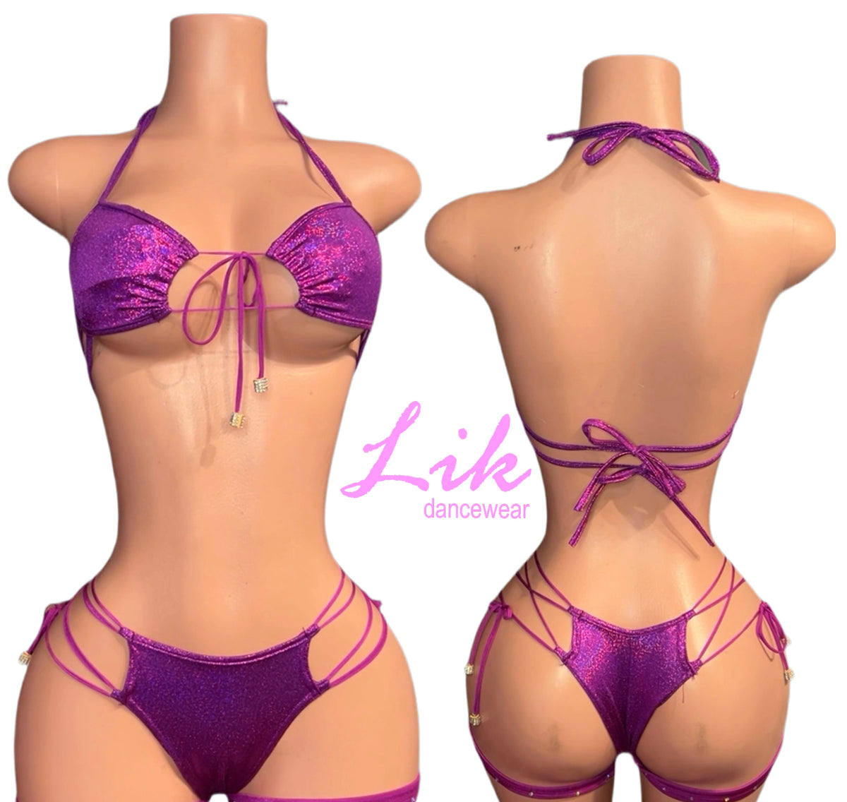 Destiny two piece short set ties
