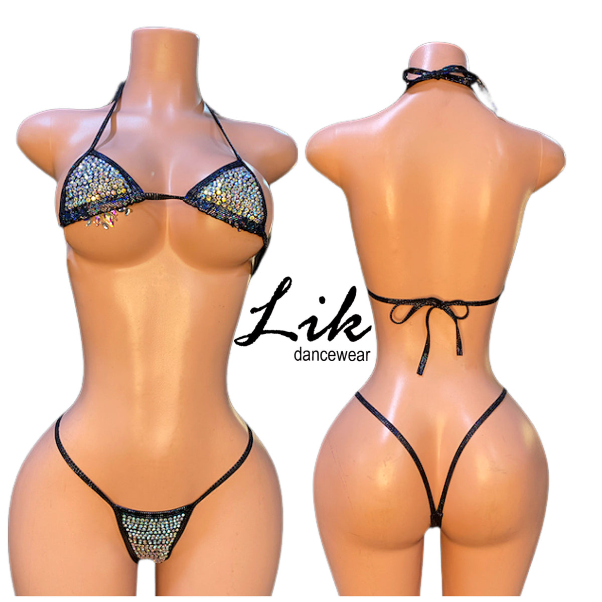 Hot Girl Rhinestone Bikini