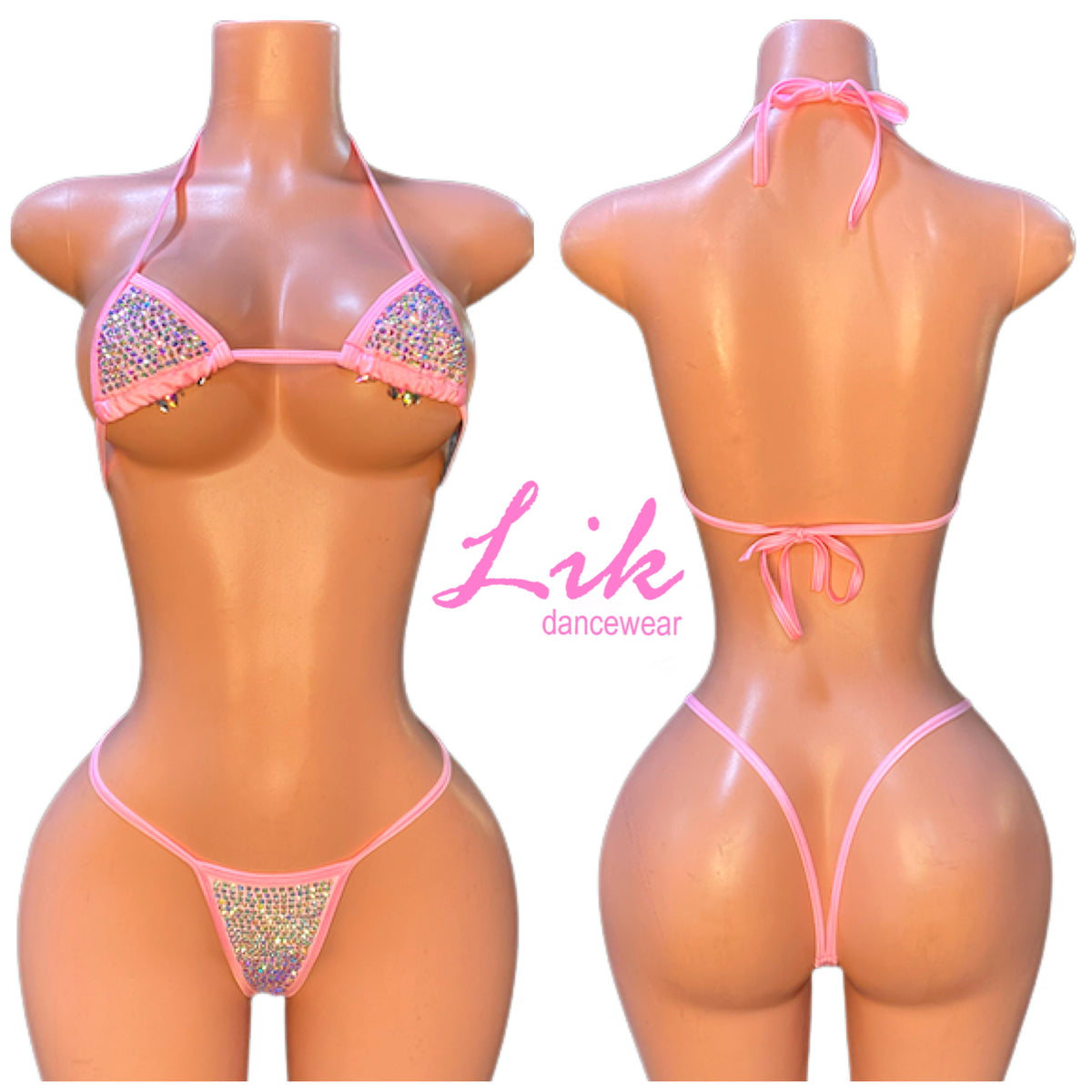 Hot Girl Rhinestone Bikini
