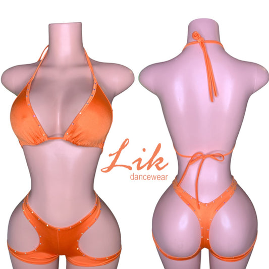 ASHLEY Exotic Dancewear short set
