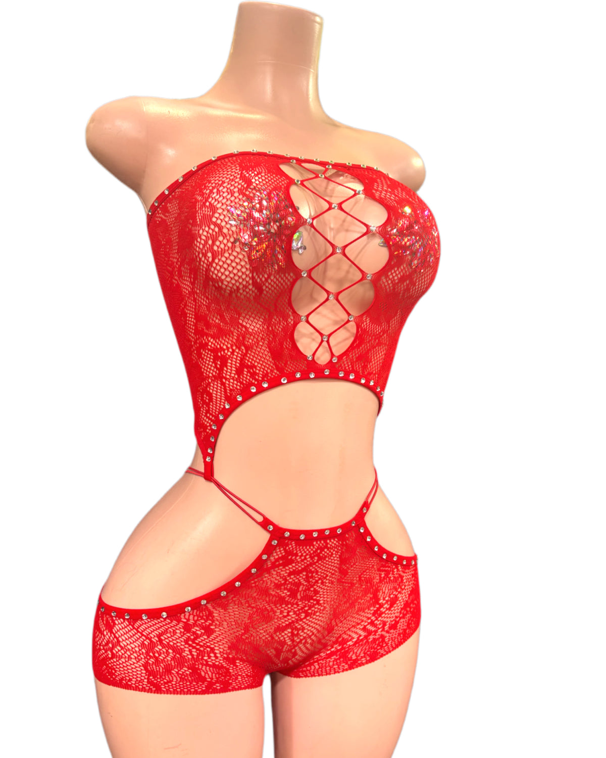 Pull up exotic dancer lace one piece unikini