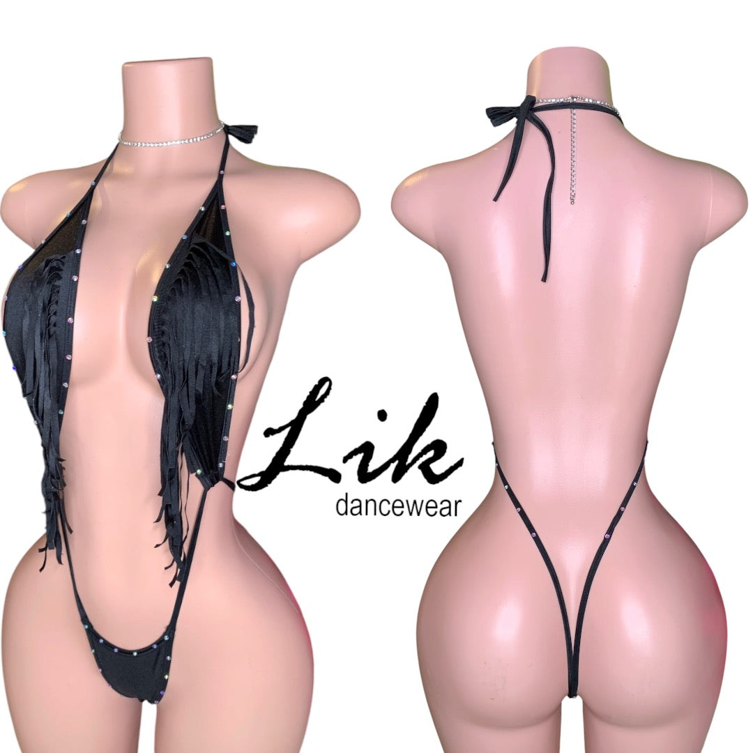 Fringe stripper TIP IN one piece Unikini
