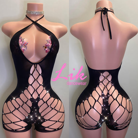STRAWBERRY Exotic Dancewear romper