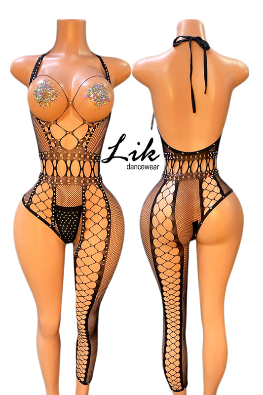 Lace One leg romper