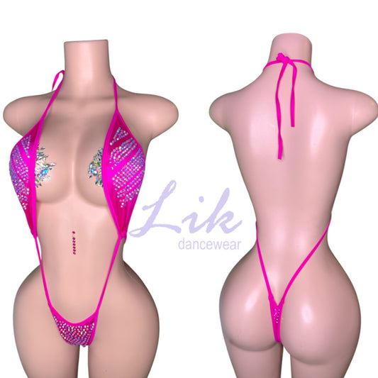 Exotic Dancewear HEAVY slingshot one-piece