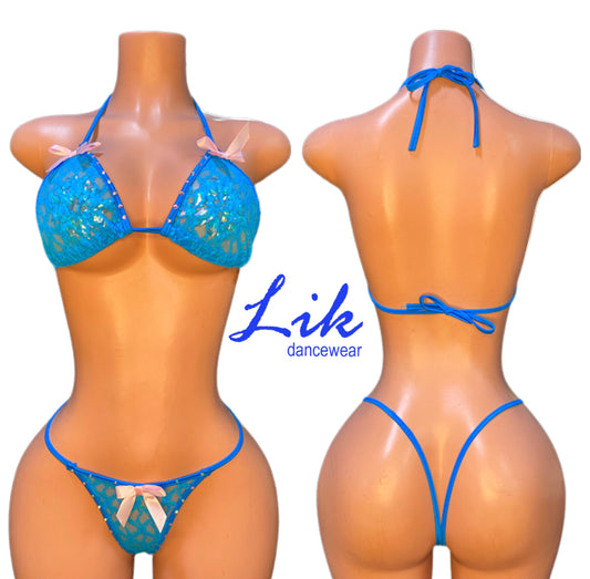 CECE bikini set with bow exotic dancewear