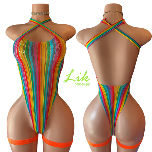 Getaway Girl Rainbow Bodysuit
