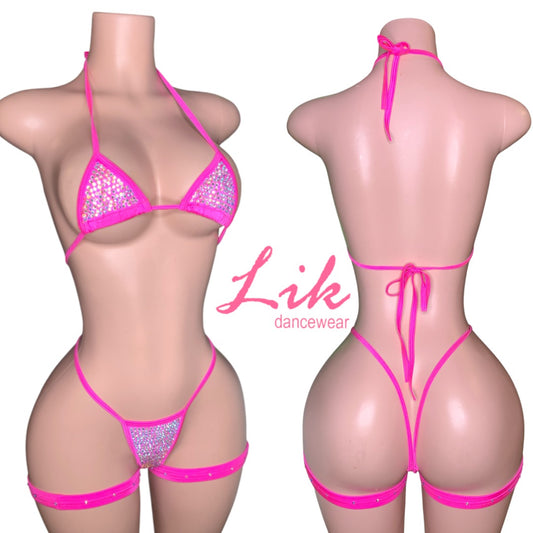 Hot Girl Rhinestone Bikini