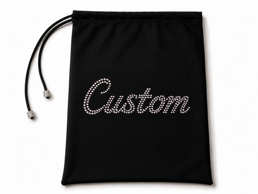 Custom Rhinestone Money Bag | Personalized Stripper Cash Bag