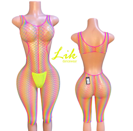 Rainbow Dreams Footless Bodystocking