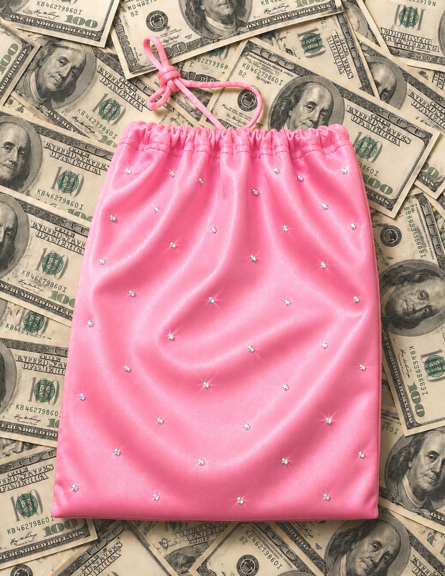 Rhinestone Money Bag for Exotic Dancers