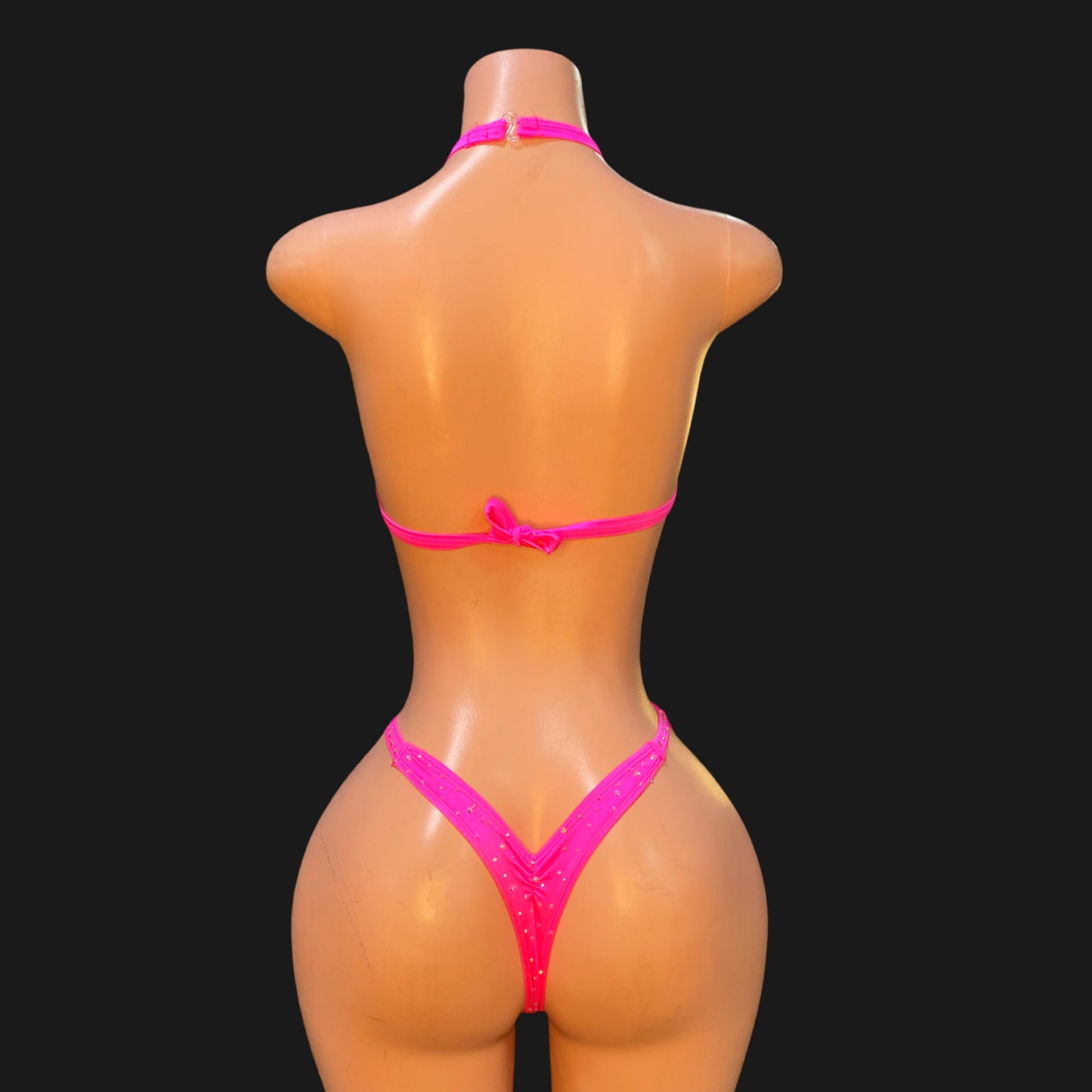 Rhinestone Bow one piece
