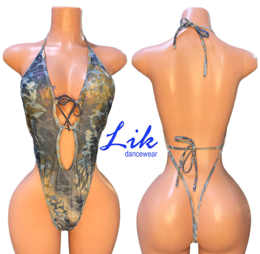 "TIED" - one piece exotic Dancewear