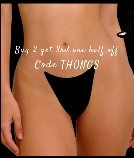 Clear String Invisible Thong Solid colors -Lingerie