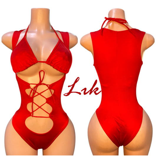 Bottle Girl Outfit ROSETTA lace up