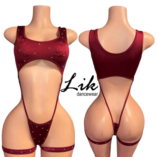 Slingshot crop- CARRIE one piece