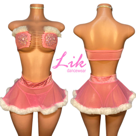 Pink Furry 3pc Set